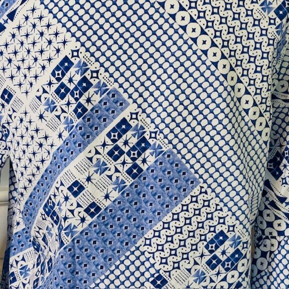 Duffield Lane Cotton Poplin Ruffled The Flora Dress in Blue Breeze Medium - Picture 10 of 13